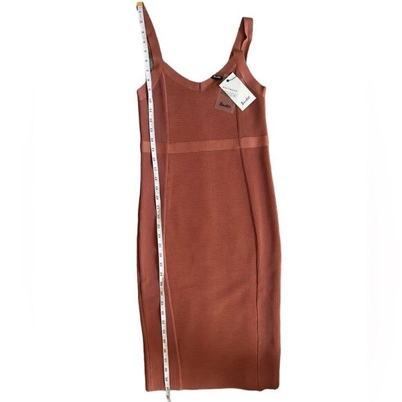 NWT Bardot Katy Bodycon Chestnut Knit Sweater Dress Size US 6 - Picture 10 of 14